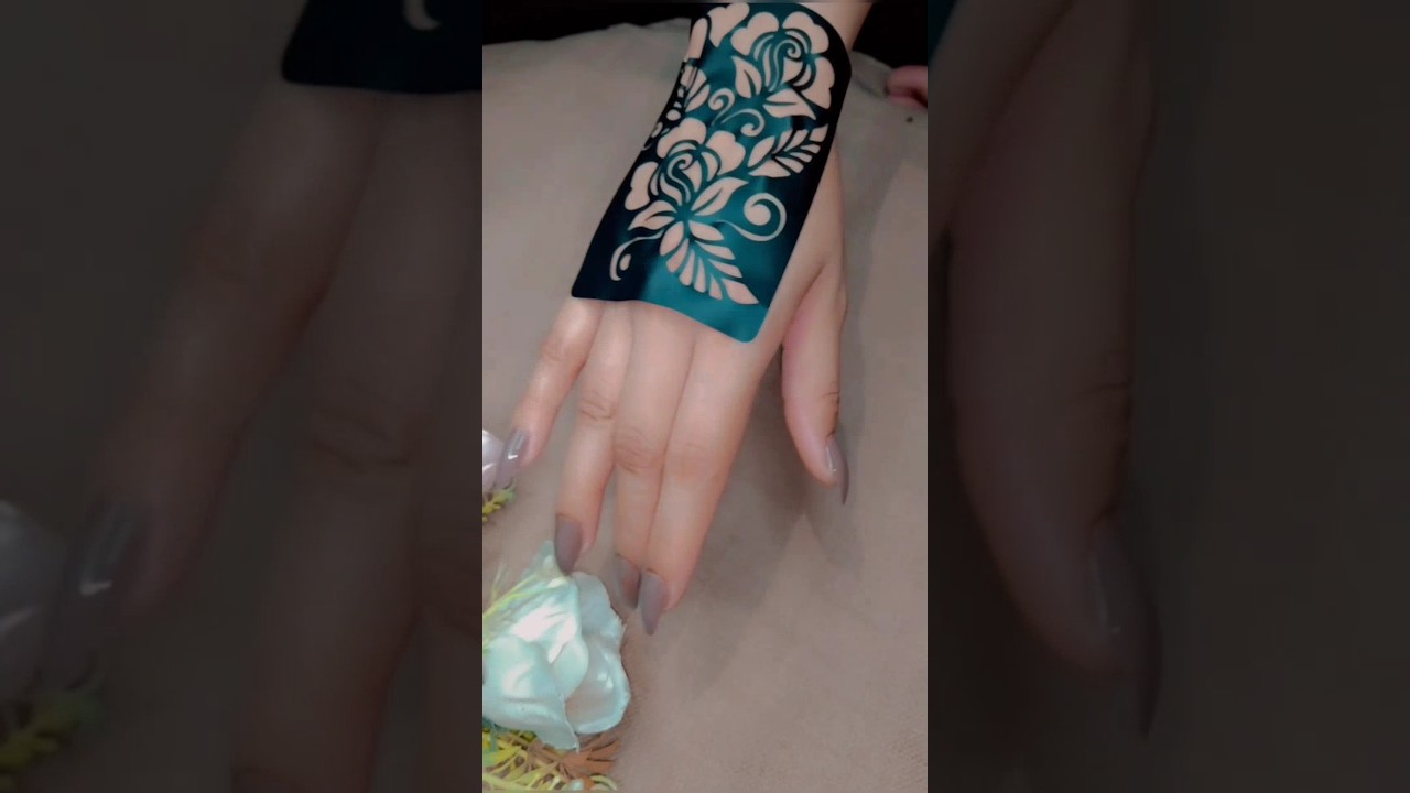 beautiful sticker mehndi design #shorts