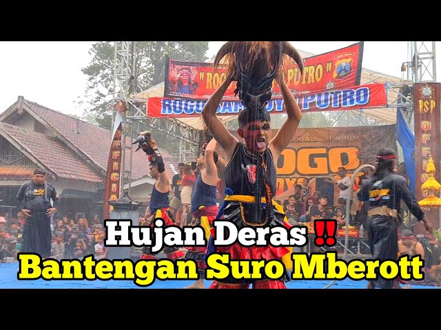 Hujan Deras Seruuu.. Bantengan Suro Mberott Rogo Samboyo Putro class=