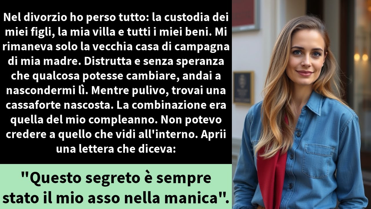 Nel divorzio ho perso tutto: la custodia dei miei figli, la mia villa e tutti i miei beni.