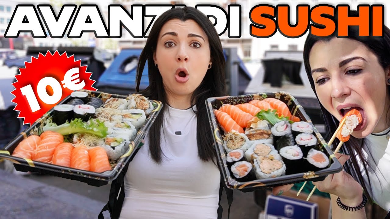 Mangio AVANZI di SUSHI alla CARTA