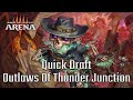 Road to mythic  quick draft outlaws of thunder junction mtg arena