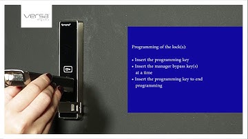 How to program a Digilock VERSA RFID lock