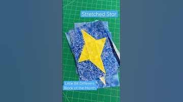 Stretched Star 6”x9” block for April - Little Bit Different BOM #quilting #blockofthemonth