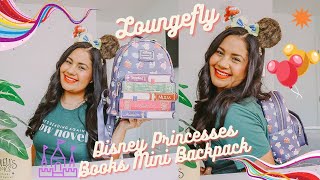 Loungefly Disney Princesses Books Mini Backpack | What's In My Bag