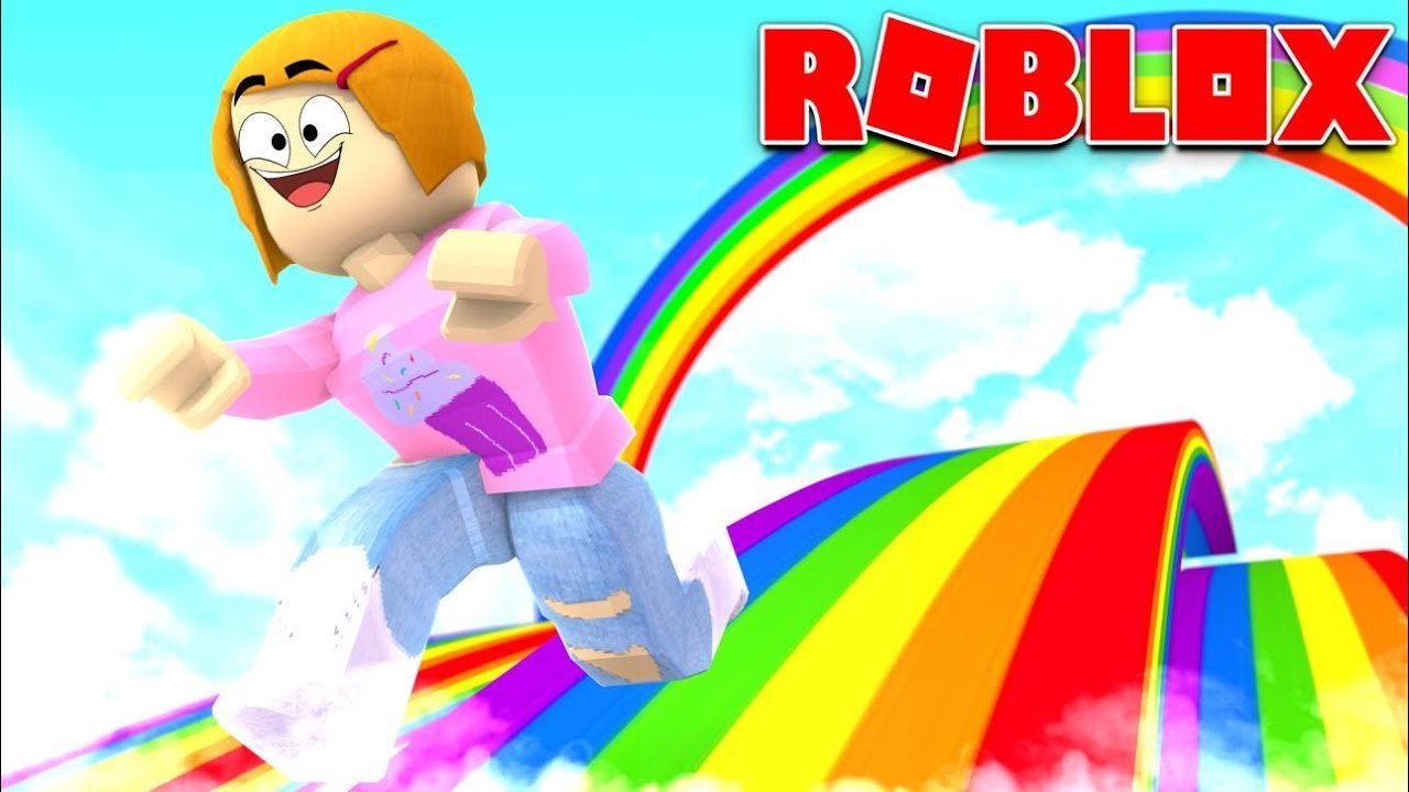 Roblox Escape The Rainbow Obby With Molly Youtube - rainbow cartoon characters roblox