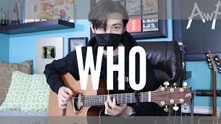 Video thumbnail of "Who - Lauv feat. BTS ( Jungkook and Jimin) Cover (fingerstyle guitar)"