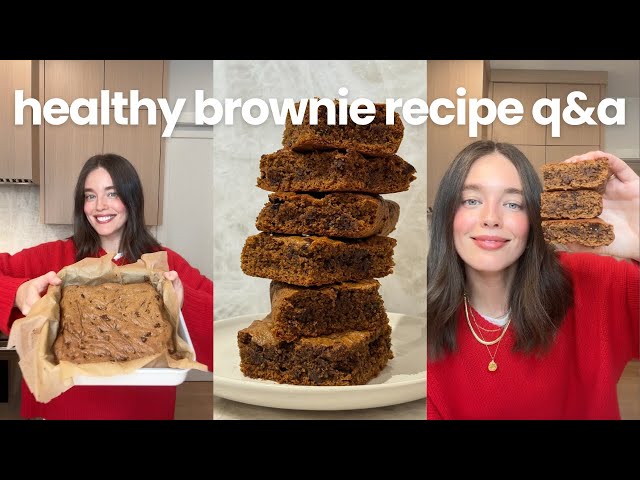 Healthy Brownie Recipe + Q+A | Talking Post Baby Weight Loss, Skincare,  More Kids & Healthy Habits