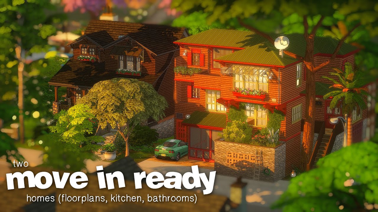 two cozy move-in-ready homes for san sequoia! [ sims 4 speedbuild | lot ...
