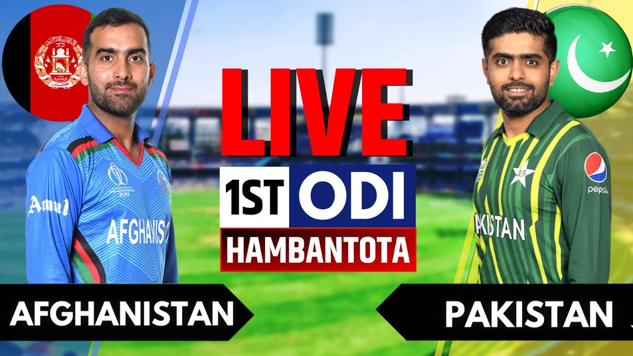 Pakistan vs Afghanistan 1st ODI Live Score and Commentary PAK vs AFG Live Score and Commentary