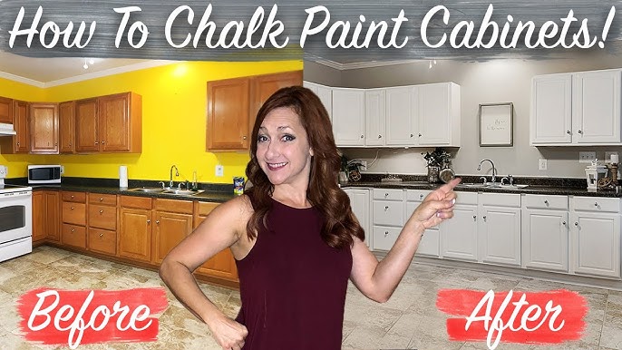 Chalk Painted Kitchen Cabinets 2 Year