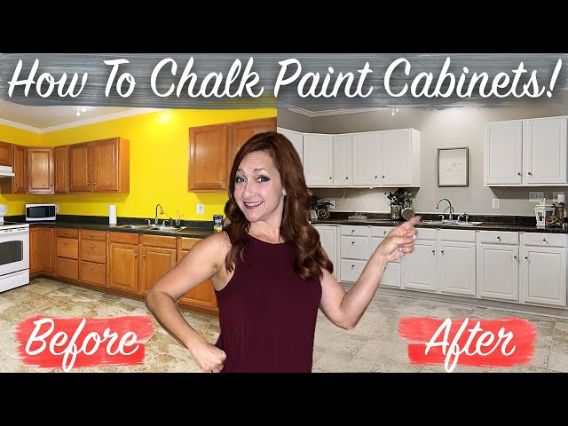 How To Chalk Paint Kitchen Cabinets