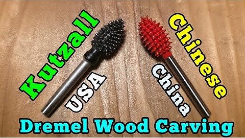 Kutzall Wood Carving Bit Vs Chinese Carving bit.