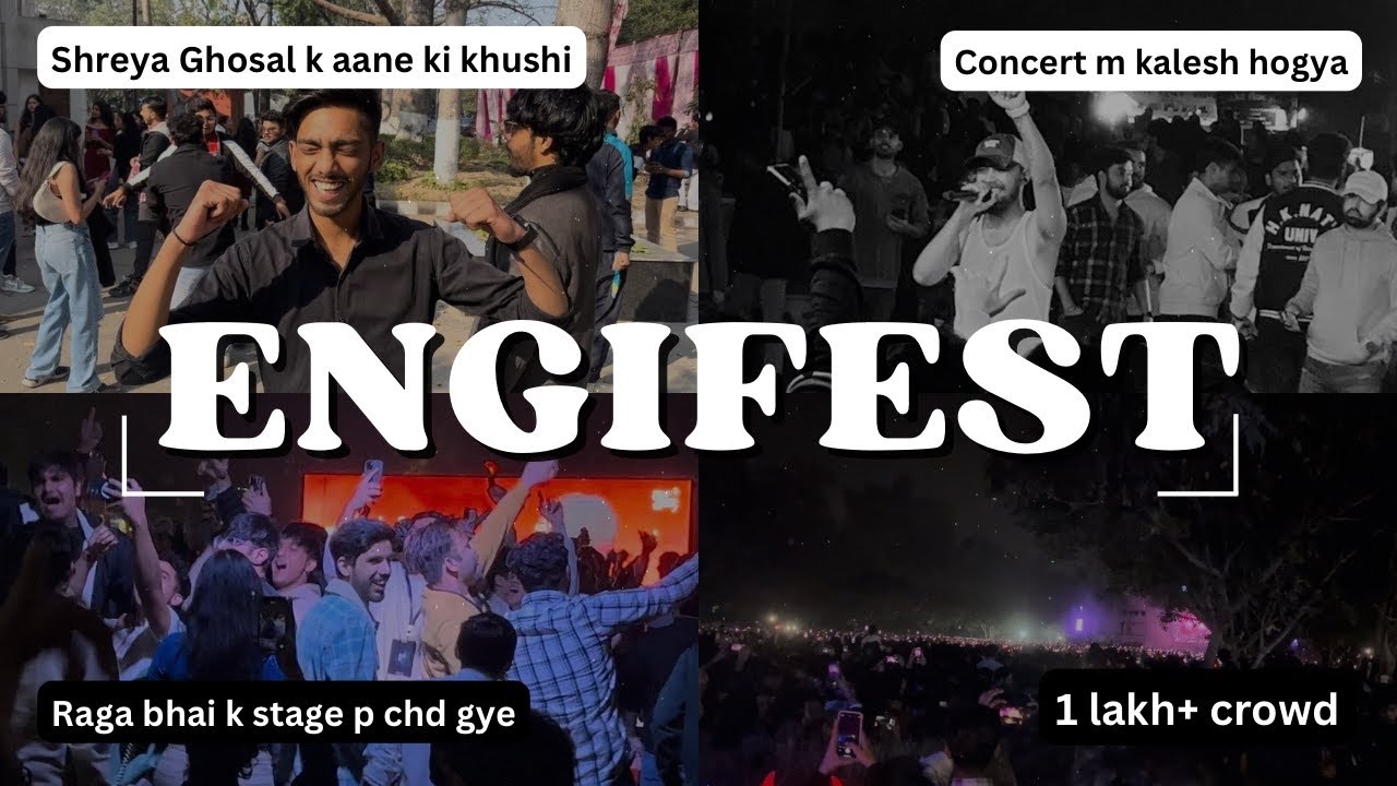 Raga left the stage🤯 || 1lakh+students || ENGIFEST❤️