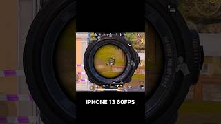 iPhone 13 60 fps gameplay 😱😱 #bgmishorts #gaming #1millionviews