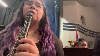 Pinnacle | Rob Grice | Band concert | Ramsey jh | (first) clarinet view