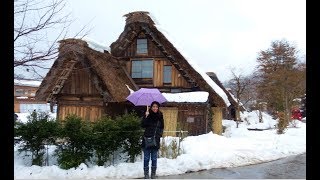 2019 白川鄉合掌村冬天旅遊雪景太美