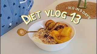 DIETVLOG#13(52,5kg) 🍎 LOSE -1KG in 3 DAYS // What I eat after A CHEAT DAY screenshot 5