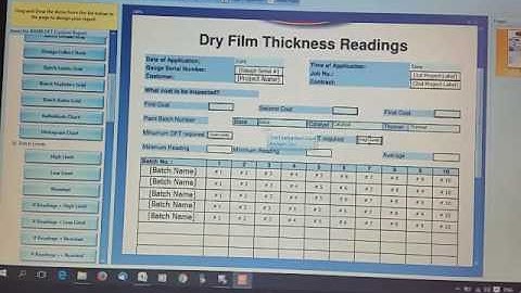 BAMR Elcometer ElcoMaster Custom Report - manual text and Calculation entries