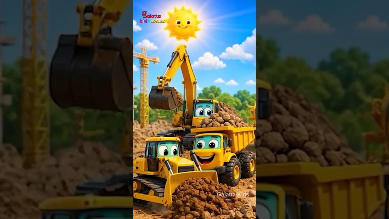 Construction Vehicle Songs for Toddlers | #Shorts