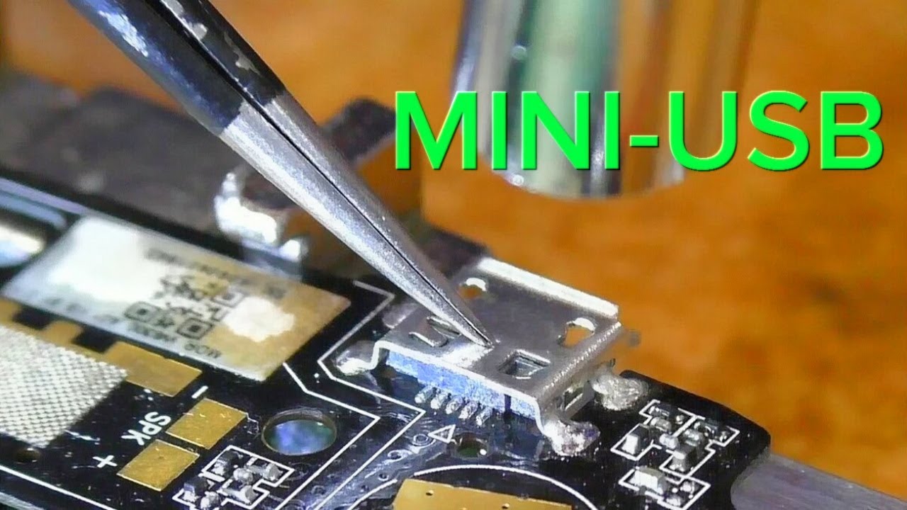 Замена поломанного micro-USB разъёма на телефоне - YouTube