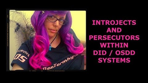 introjects and persecutors in a DID OSDD system