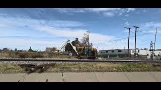 Union Pacific MOW-Maintenance crew working on main track 1 in central El Paso TX 04/04/26