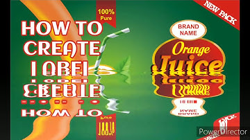 How to make Orange Juice Label in CorelDRAW,  Ani INFO