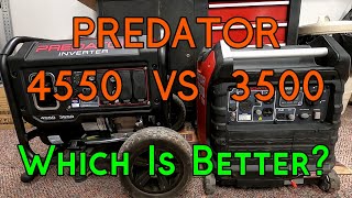 Predator 4550 VS 3500 Watt Inverter Generator  Which Is Better For Camping and Overall Use?