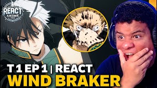 ESSE SAKURA É BRABO!!! | WIND BREAKER 01X 01 | React Anime Pro