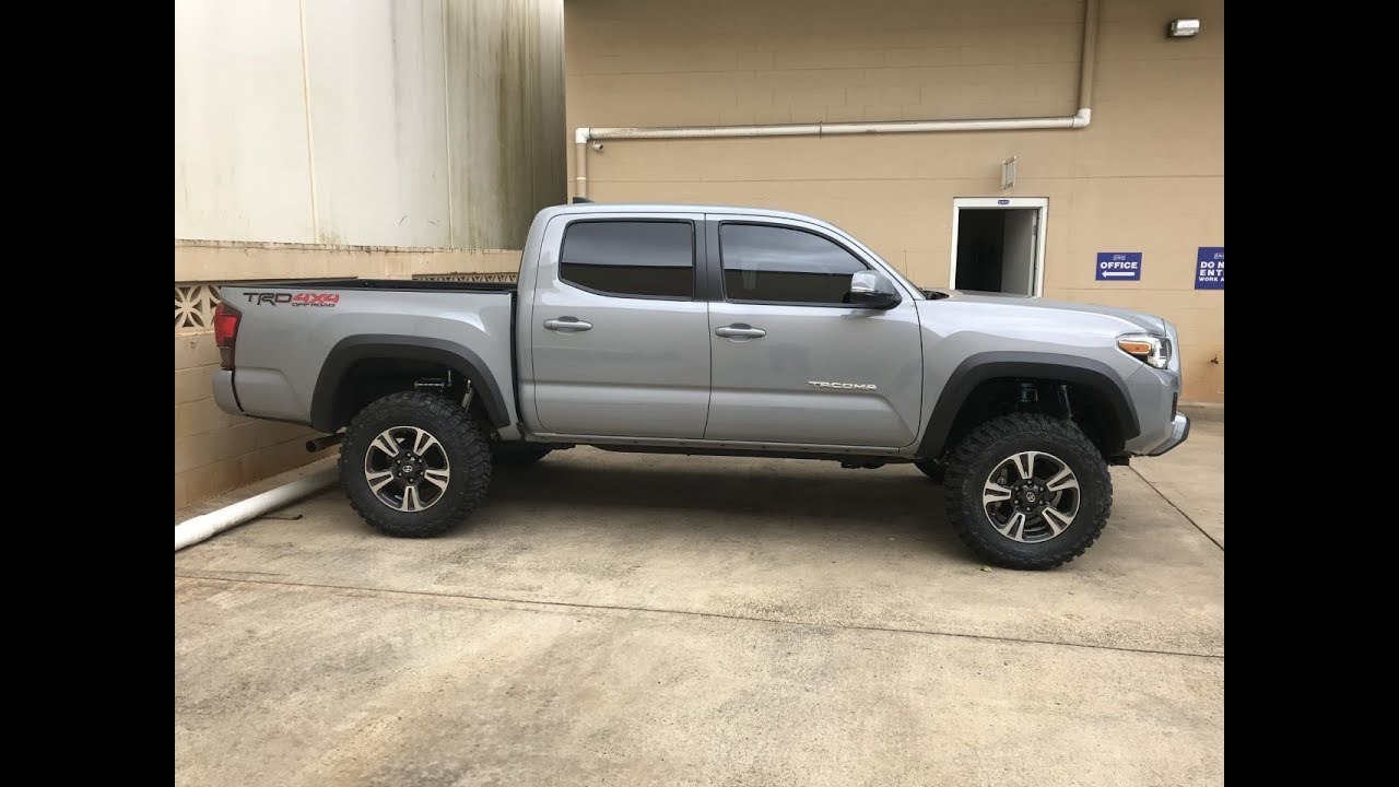 2018 Tacoma King Suspension LT265/70R17 Federal Couragia M/Ts - YouTube