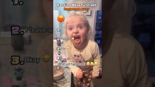 Ranking the most funniest baby reaction moments ever 🤣😂#funny #cute #baby #vairalvideo