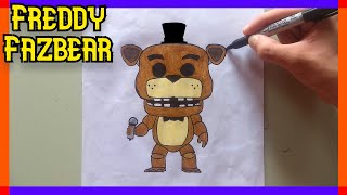 Cómo Dibujar A Freddy Fazbear Funko Pop Fnaf