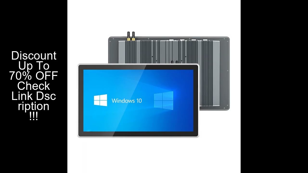 15.6 inch Embedded Industrial Panel PC Fully Enclosed Silver Gray With Touch Display Computer Touch