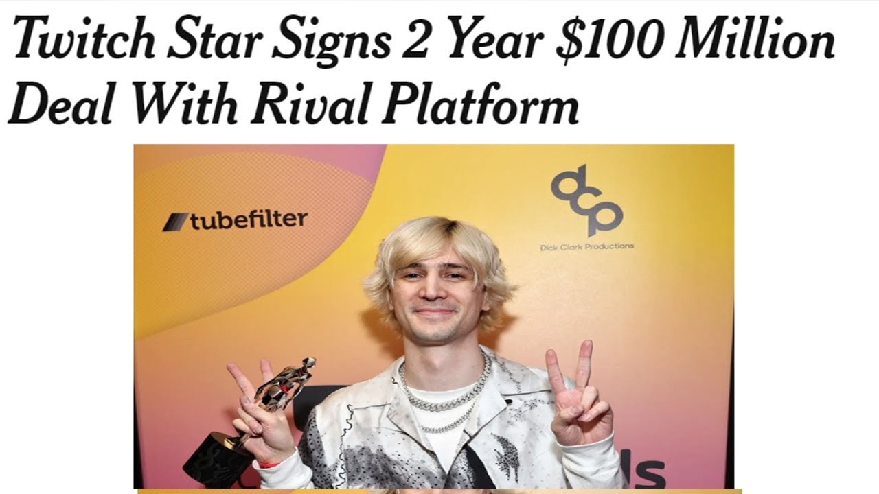 Twitch Star xQc Signs $100 Million Deal With Kick, a Rival Platform - The  New York Times