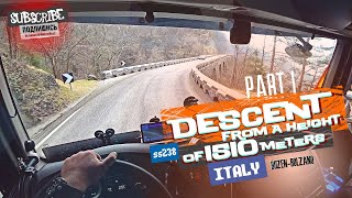 POV. SS238 национальная дорога Италии. Спуск с горы. Bozen Bolzano. Part II.