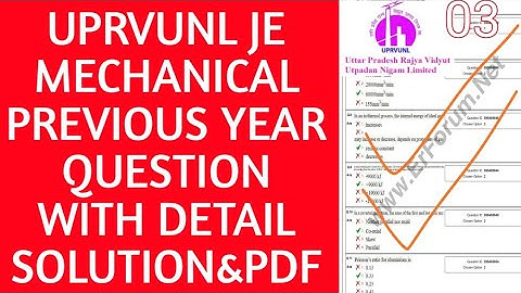 uprvunl je mechanical previous year question paper solution in hindi pdf