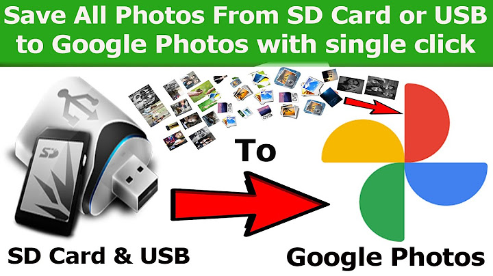 How to transfer photos from sd card to google photos