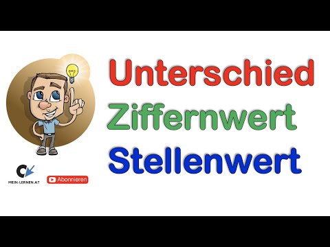 Ziffernwert und Stellenwert - YouTube