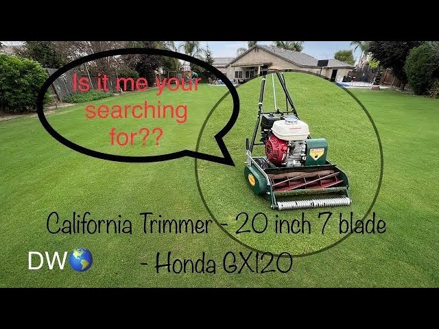 California trimmer - 20 inch 7 blade reel mower - Honda GX120 motor -  in-depth Overview 