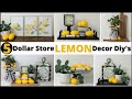 Dollar Store Lemon Decor Diy&#39;s/Lemon Themed Decor/Dollar Decor Diy&#39;s