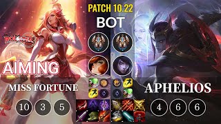 KT Aiming Miss Fortune vs Aphelios Bot - KR Patch 10.22