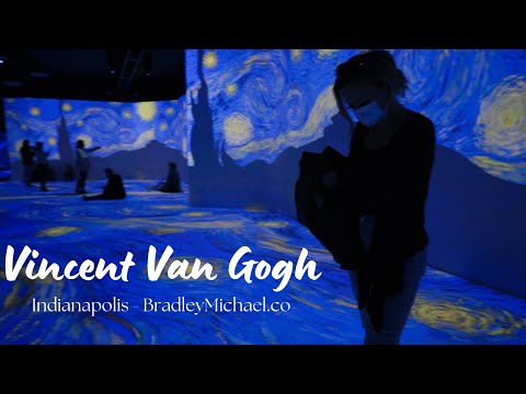 4K Vincent Van Gogh Immersive Exhibit - Indianapolis, Indiana - Newfields - The Lume