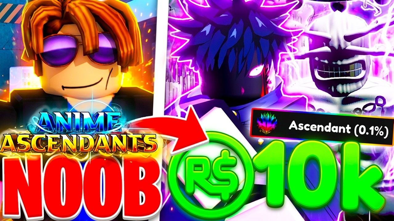 I Spent 10K+ ROBUX Going from NOOB to 0.1% PRO in Anime Ascendants!