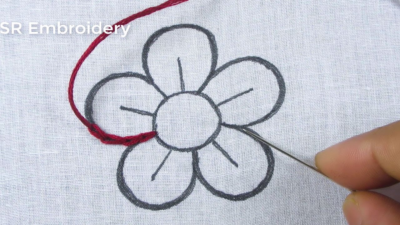 Modern Hand Embroidery Very Easy Fancy Embroidery Design Flower Stitch  Technique For Tutorial 