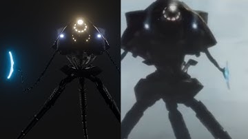 2005 tripod heatray test animation