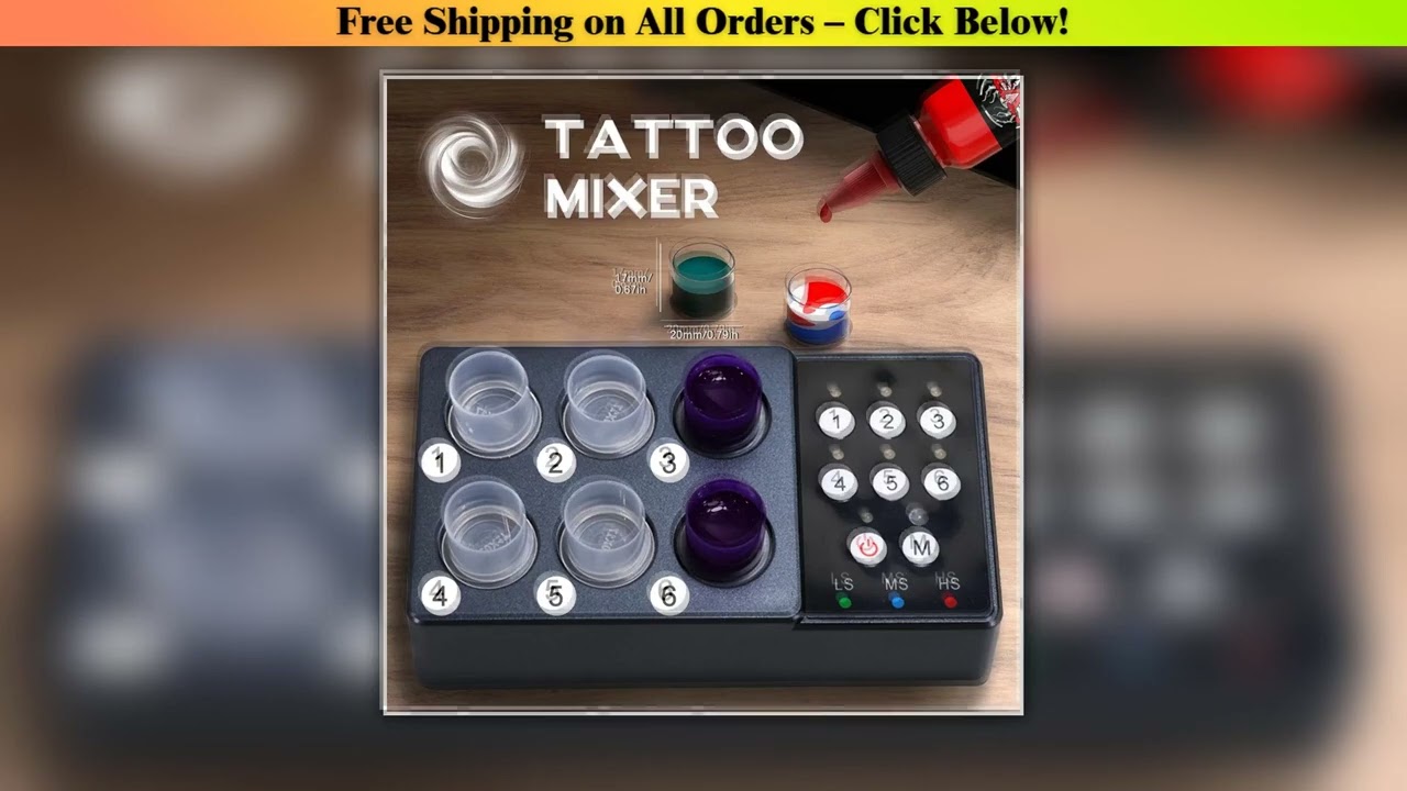 Tattoo Ink Vortex Mixer  Anti-Sedimentation Tattoo Pigment Stirrer  Magnetic Wireless Automatic