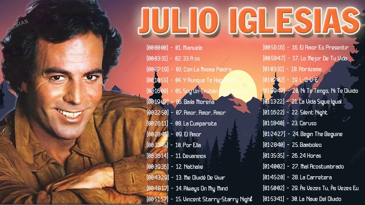 JULIO IGLESIAS MIX 30 SUPER XITOS ROM NTICOS 2 HORA DE M SICA 
