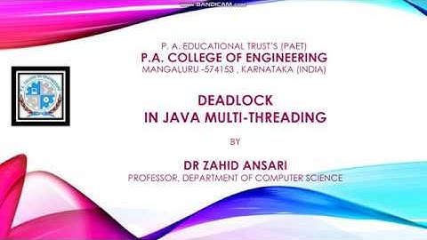 Java Multi-threading Part-9 (Deadlock)