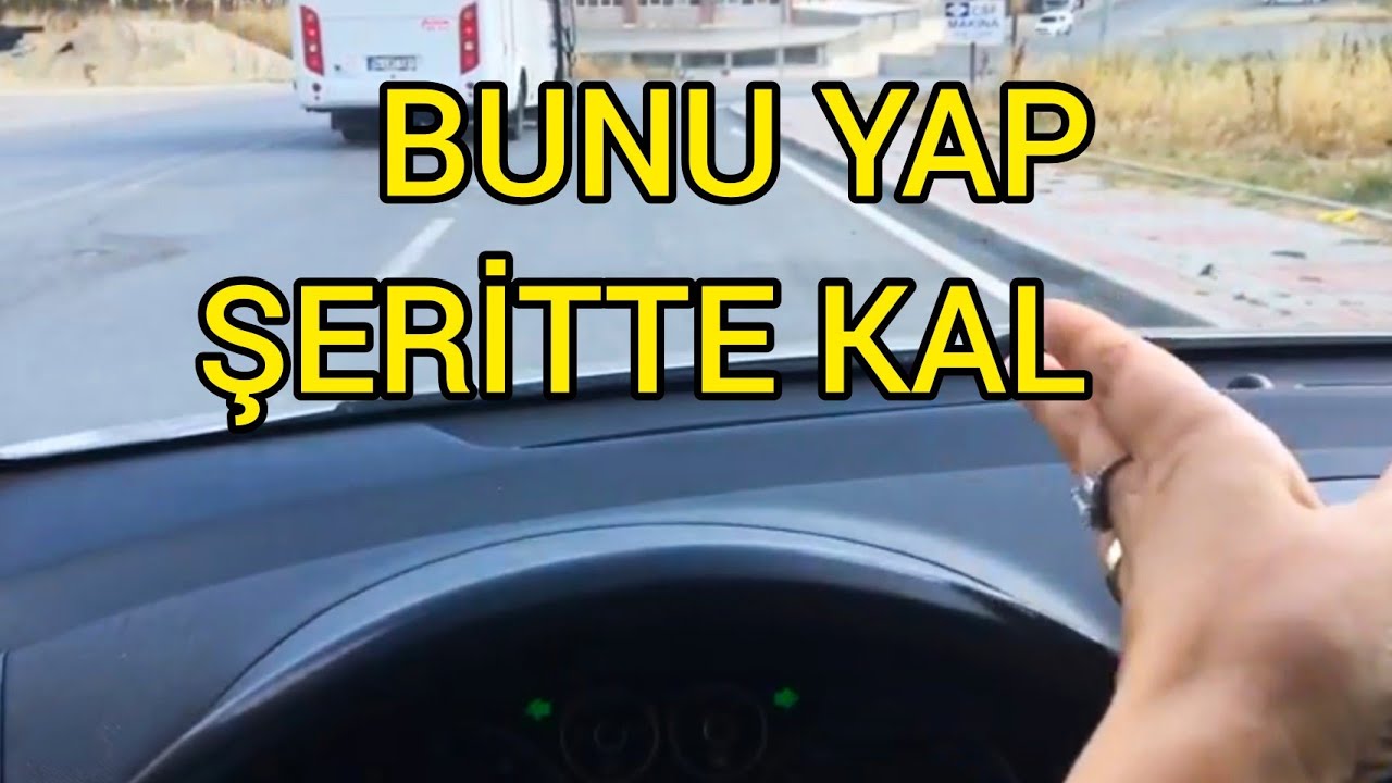 ŞERİT ORTALAMAKTA ZORLANANLARA GELSİN BU VİDEO😉
