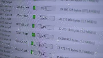 Progress loading bar on LED screen